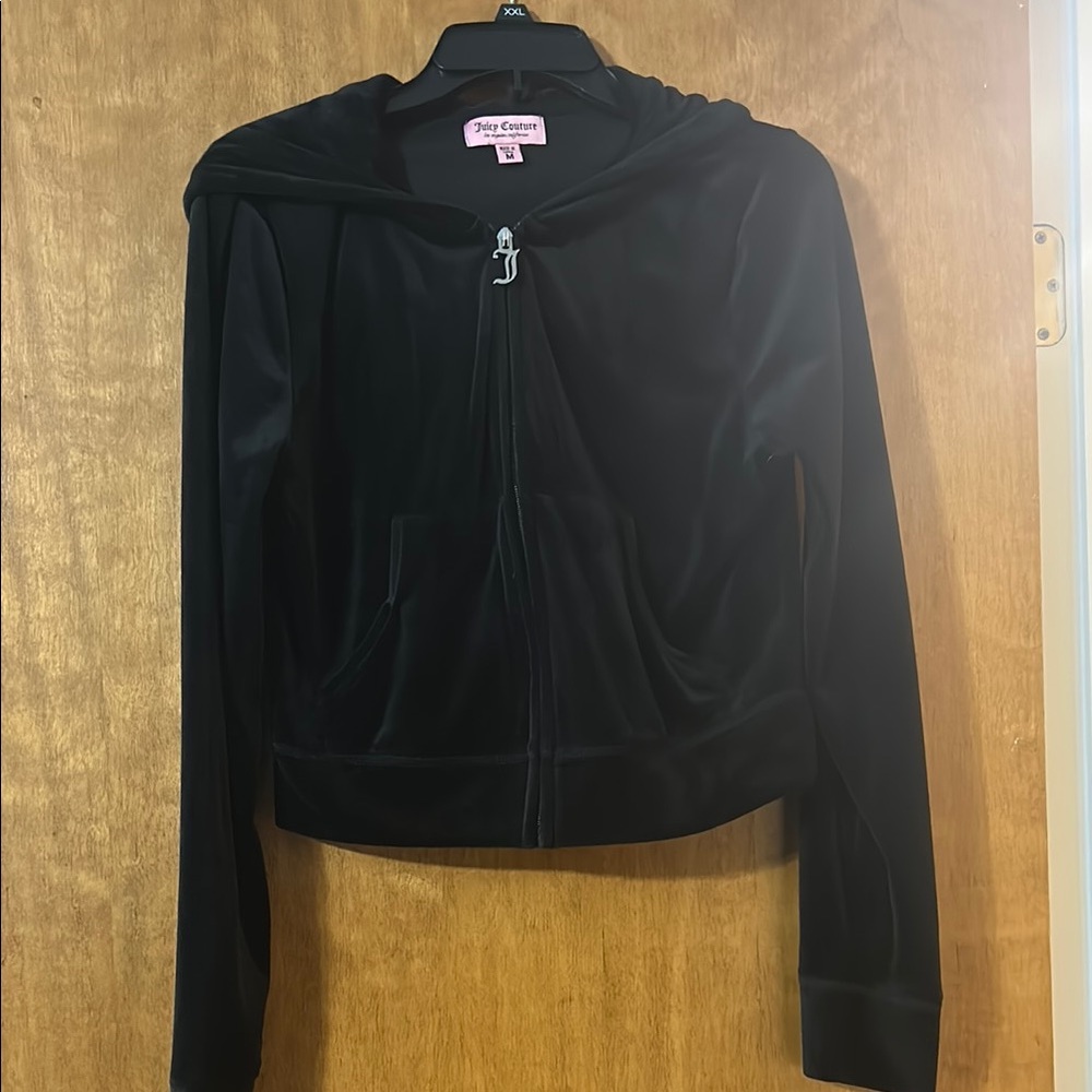 Juicy Couture Classic Black Velour Jacket